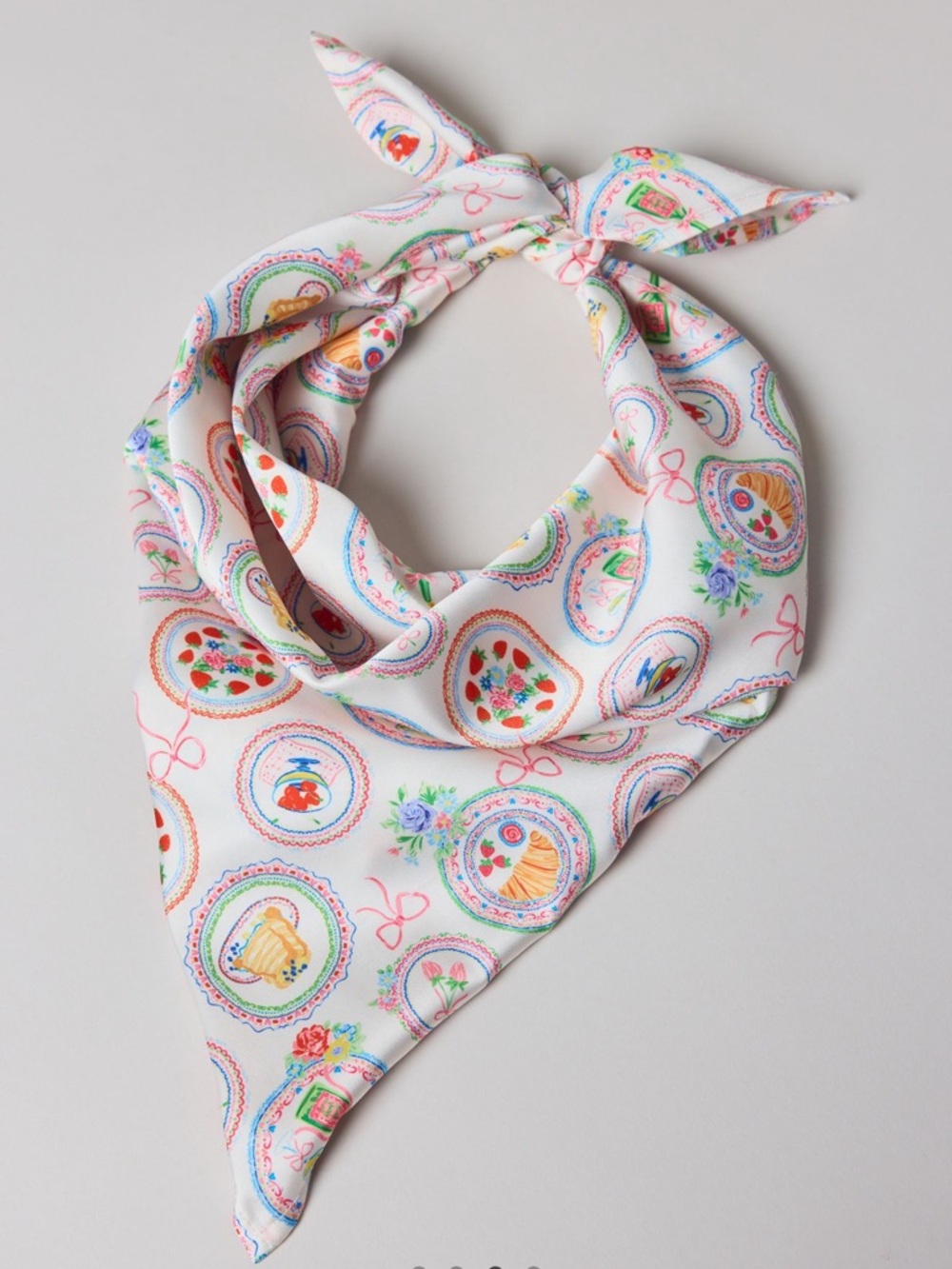 NEW NWT For Love & Lemons Brunch Silky Scarf Wrap Hair Accessories Spring Summer - Picture 3 of 6